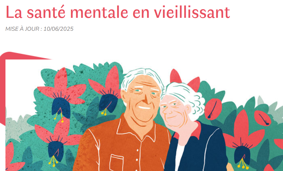 La santé mentale en vieillissant